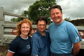 Pictured is Alan Titchmarsh, Charlie Dimmock and Tommy Walsh